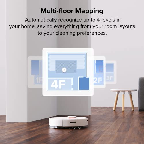 Image of roborock S6 Pure Robot Vacuum and Mop, Multi-Floor Mapping, Lidar Navigation, No-go Zones, Selective Room Cleaning, Super Strong Suction Robotic Vacuum Cleaner, Wi-Fi Connected, Alexa Voice Control