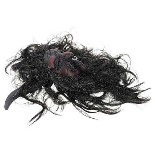 Masque de taureau adulte Galpada en latex avec cornes et postiche d'Halloween