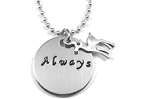 Always Hand Stamped Aluminum Harry Potter Pendant Necklace with Doe Charm