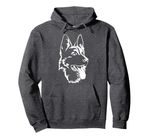 Porträt Deutscher Schäferhund für Hundebesitzer Pullover Hoodie