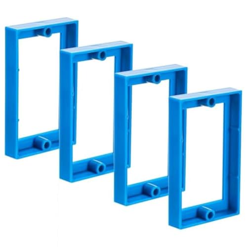 Generchin Extensor de Caja de Salida de una Sola Banda de 4 Piezas de 1/2 Pulgada, Caja de Extensión de Salida de Extensión de Receptáculo de Extensión de Salida Eléctrica Azul