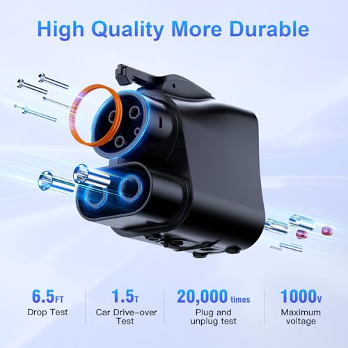 BMKCT NACS to CCS EV Adapter Charges Non-Tesla EVs at Tesla Superchargers, 500 A/1,000 V - Fast Charging for CCS1 EVs, [Check with Your Automaker for Compatibility] by BMKCT - Image 5