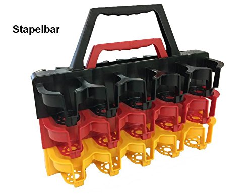 Bierkrugträger blau aus Kunststoff, 10 Bierkrüge 0,2-0,3ltr., Flaschen 0,5ltr.