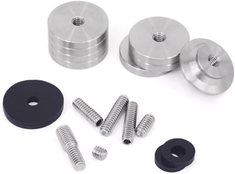 Bow Stabilizer Weight Stacks Set Dampening Features Compatible Archery Bows Silver Color for Outdoor Sports and Hunting Accessories