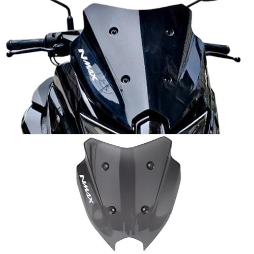 �I�[�g�o�C For NMAX 155 NEW �E�B���h�X�N���[�� �E�B���h�V�[���h �f�t���N�^�[�K�[�h �^�[�{ �X�|�[�c�X�N���[�� �u���b�N �E�B���h�V�[���h nmax 155 2025+ (�X�[�g�O���[) [���s�A���i]