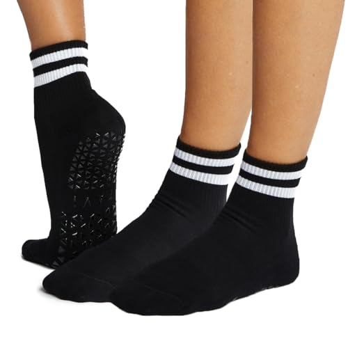 Image of TAVI Aria Pilates Socks - Grip Socks for Women with Non-Slip Grippy Sole and Arch Support, Wear for Yoga, Barre, Dance