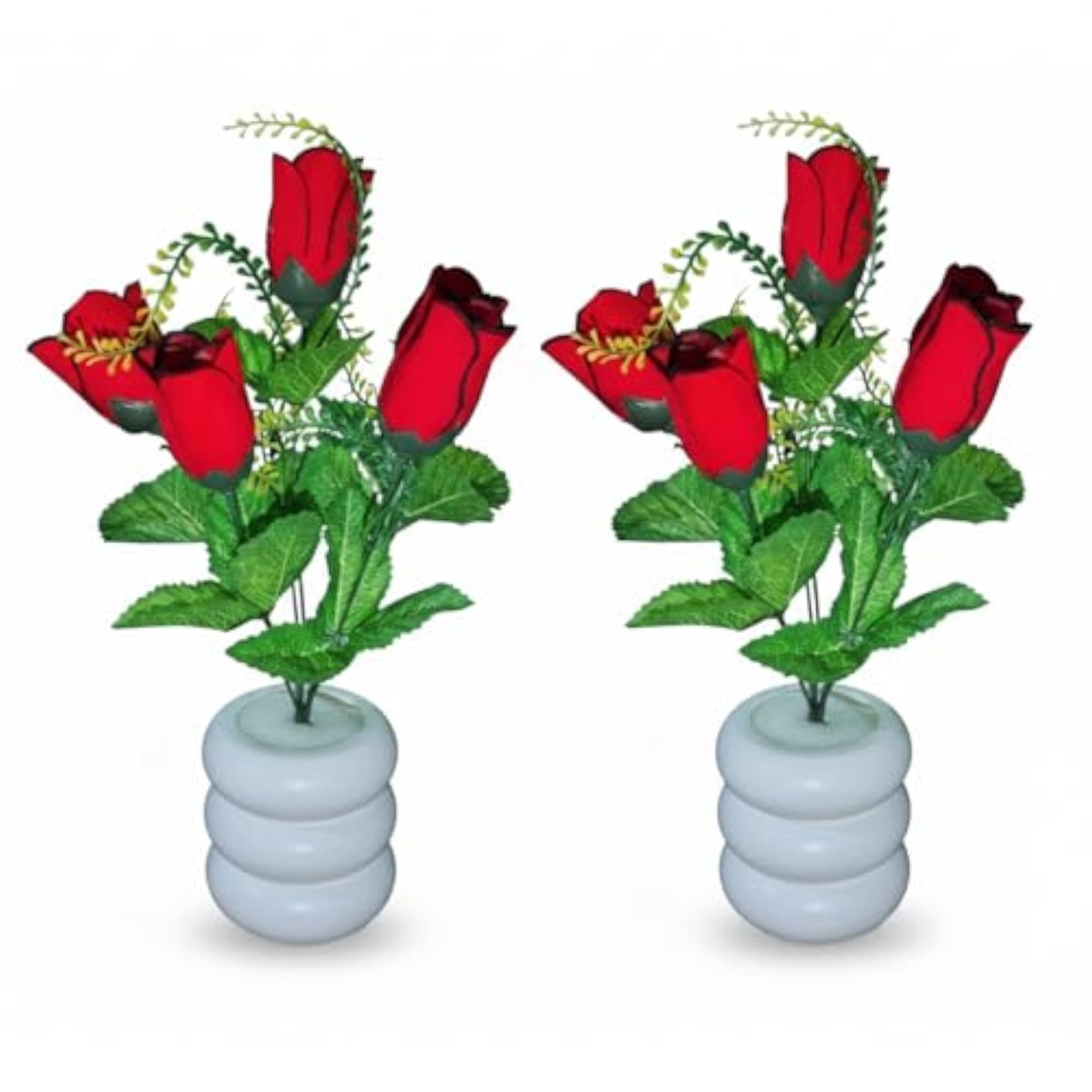 Artificial Flower Plant with Decorative Pot for Living Room