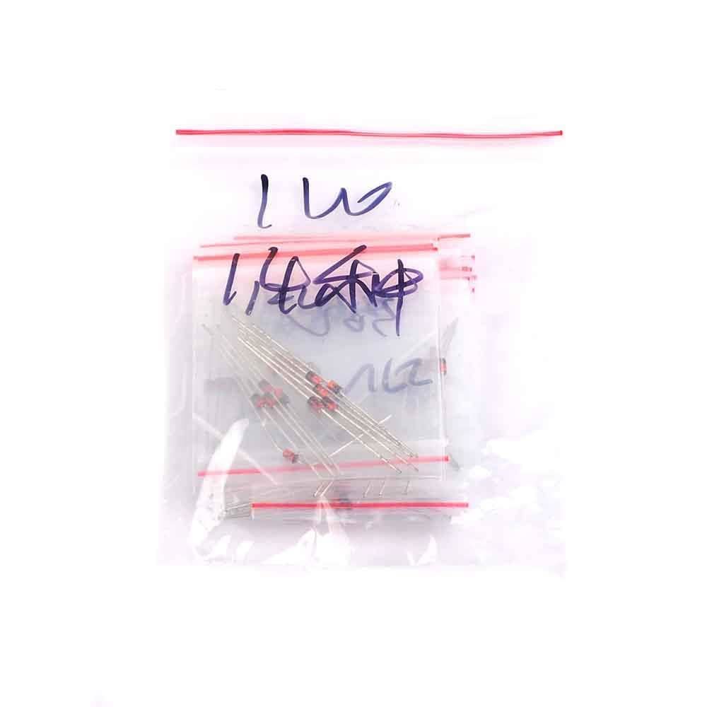 Diodo Zener 1W 14ValuesX10PCS = 140PCS Pacchetto di componenti elettronici Kit di diodi Zener Assortiti Resistenza di Ricambio