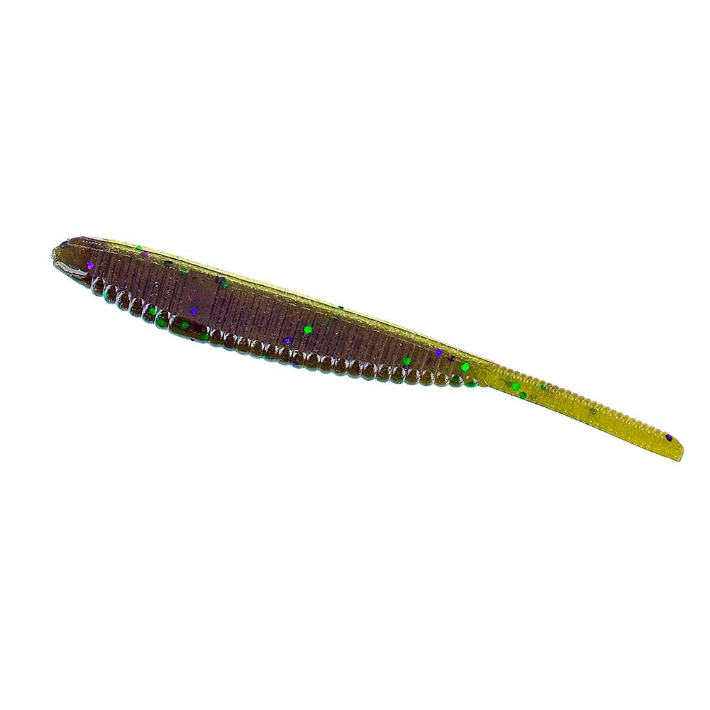 Yamamoto3.75" Shad Shape Fishing Worm - Realistic Soft Plastic Fishing Lure Baits - 10 Pack