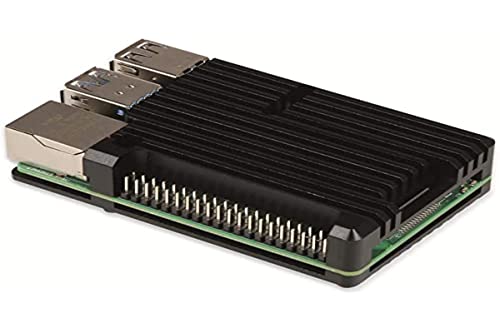 Joy-IT rb-alucasep4+07 Armor Case Block SBC Case Suitable for Development Kits Raspberry Pi Including Passive K
