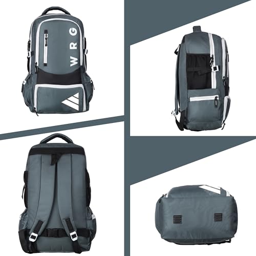 Image of FEDRA 65 LTR Rucksack Travel Backpack for Trekking, Hiking with Shoe Compartment, GREY