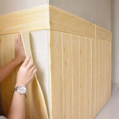 Eternal Parquet Pannelli 3D Autoadesivi In Pe 70X70Cm Legno Chiaro, Isolanti, Idrorepellenti, Economici