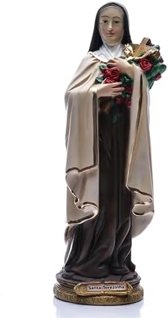 Imagem de Santa Terezinha, 30 cm, Estátua Religiosa Pintada à Mão...