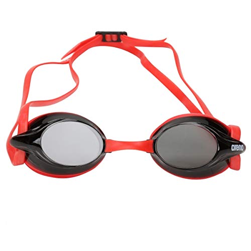 Arena Drive 3 Anti-Fog Swim Goggles For Men And Women, Red / Smoke #TOP1