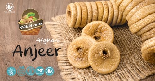 Image of NIKKI NUTSS Premium Afghani anjeers Dry Fruit 500 Gram | Natural Figs & Dried Fig Rich in Vitamins, Fiber, Calcium & Iron Ideal for Healthy Snacking Dieting & Breakfast Non-GMO, Low Fat 500 Gram