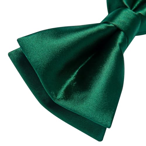 Image of YourTies Bow Ties for Men Pretied Bowties Solid Color Satin Bow Tie Formal Business Tuxedo Wedding Party Prom