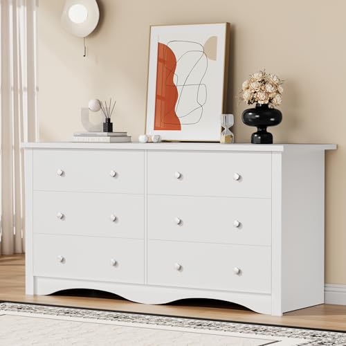 YESHOMY Dresser for Bedroom with 6 Drawers, Modern Chest of