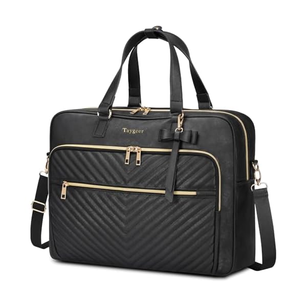 Taygeer 17 Inch Laptop Bag for Women, Convertible Backpack Tote Large Laptop Tote Bag for Women, Waterproof Leather Briefcase Backpack, Professional Shoulder Computer Handbags for Work Office Business