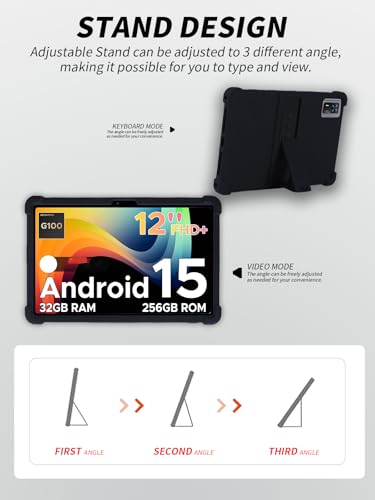 Étui tablette DOOGEE Tab E3+ pour visionnage mains libres noir - 4