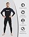 Lemorecn Wetsuits Jumpsuit Neoprene 3/2mm Full Body Diving Suit(3031,XXL)