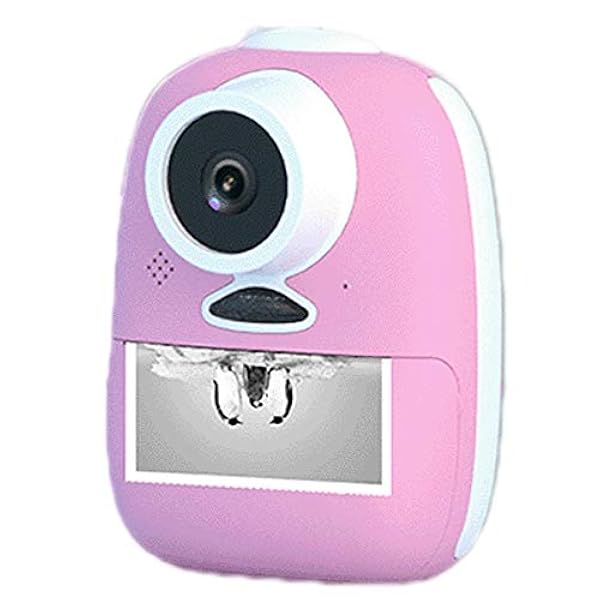 Macchina Fotografica Istantanea Per Bambini In Bianco E Nero Con Doppia Fotocamera Anteriore E Posteriore HD 1080P Video Recorder Con Giochi Divertenti (pink)
