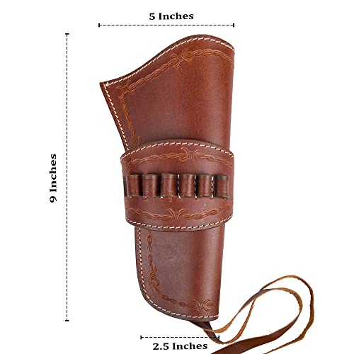 Hulara Leather Western Holster Heritage 22 Holster .22Lr Cowboy Holster For 4" To 8" 22 Revolver Holster Heritage Rough Rider Holster #TOP1