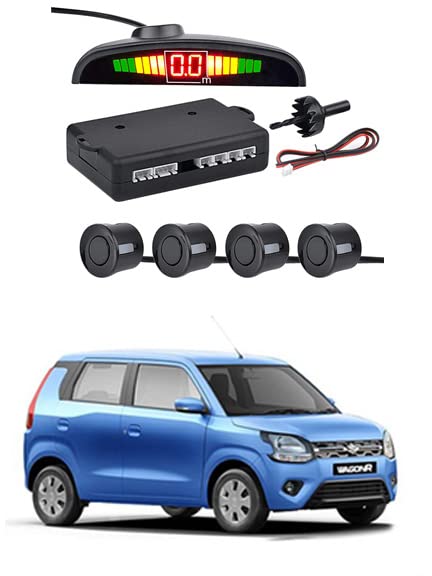 Car Reverse Black Parking Sensor System Led Display with 4 Parking Sensors Alarm Kit for Wagonr.2019-picture-12