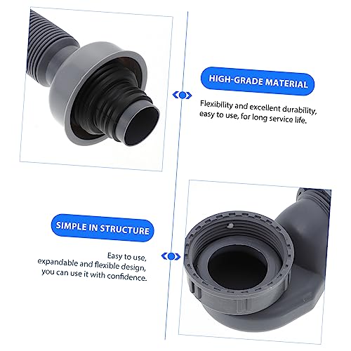 1 Set Bath Drain Flexible Drain Pipes Kitchen Sink Drain Drain Hair Catcher Water Sink Expandable Drain Pipe Duct Pipe Expansion Pipe - Image 4