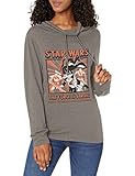Star Wars Figuras Strong Force Camisa, Gris, S para Mujer