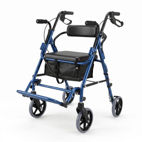 Lightweight 2-in-1 Rollator Walker
