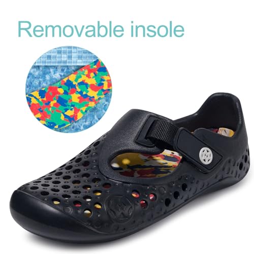 Image of Water Shoes for Kids Swim Aqua Shoes Toddler Boys Girls Barefoot Sport Beach Pool Sandals Quick Dry Lightweight Breathable Slip on Sneakers (Toddler /Little Kid /Big Kid)