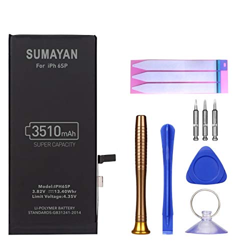 Battery for iPhone Replacement Battery Compatible with iPhone 6S Plus 3510mAh High Capacity Li-ion Replacement Battery with Complete Repair Tool Kit and Instructions