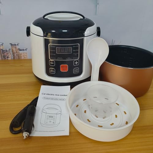 Image of Mini Rice Cooker 2L Small Electric Rice Cooker Travel Rice Cooker Keep Warm Function Suitable For 2‑4 People (12V)