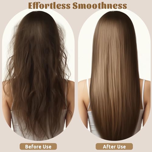 Peine de dientes anchos de bambú para cabello rizado y grueso miniatura 5