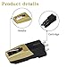 Record Player Needle, Upgraded Record Player Cartridge with Diamond Stylus Replacement for Crosley, ION, LP, Phonograph, and More (Gold)