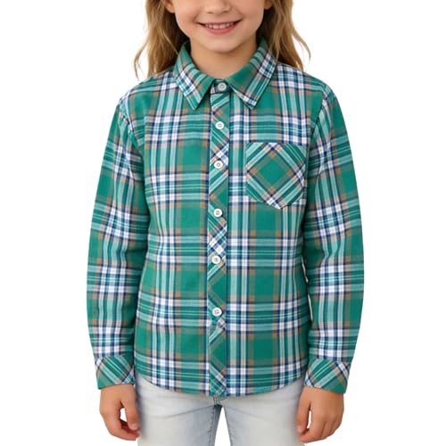 Image of SANGTREE Long Sleeved Flannel Shirt Button Down Plaid Shirts