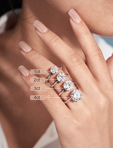 Imolove Moissanite Solitaire Engagement Ring For Women thumb #6