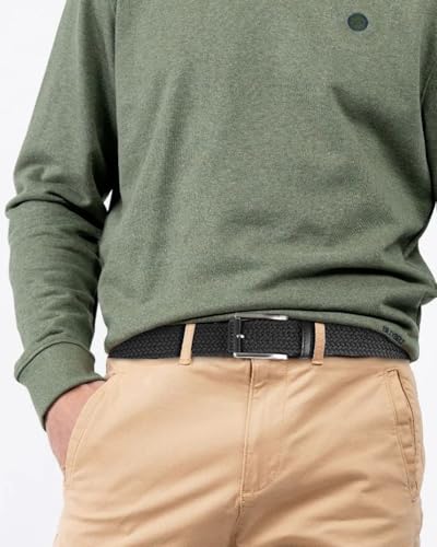 BOSTANTEN Stretch Belts for Men Braided Woven Belts Men 1 3/8", Gift for Golf Pants Casual Shorts Jeans3