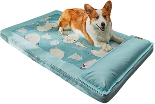 Xiraivke 夏用猫用マット 夏用クール犬用、犬用、マット、猫用、ソフト、夏用、マット、冷却、マット、熱保護、あらゆるタイプの猫に適し、滑り止め裏地、屋内用、ソフト、スリーピングアイスマット、スリーピングマット