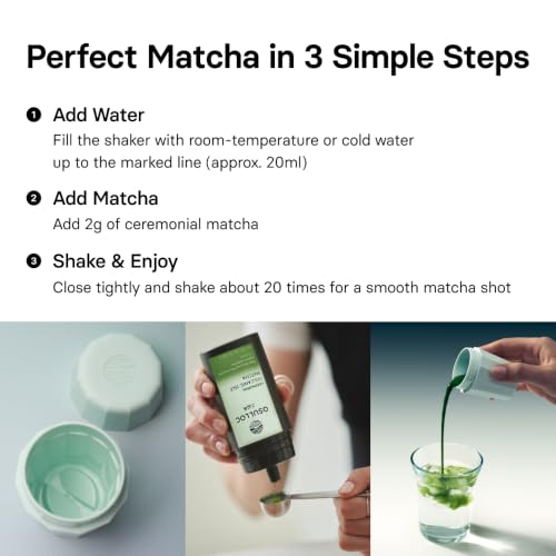 Image of OSULLOC O Matcha Shaker, Mini Shaker for Matcha Shots and Lattes