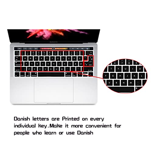 Hrh NEWTOUCHUSEUFONT-DANISH Danish Language Silicone Keyboard Cover Skin thumb #2