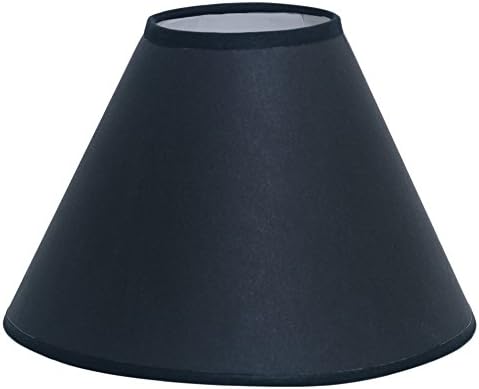 Deran 501-07-BK/WH 7" Hardback Dulcote Empire Lamp Shade, 4" x 7" x 6", Black/White