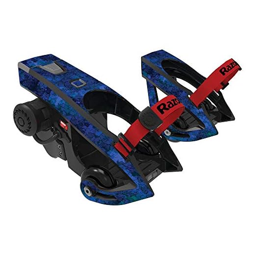MightySkins Skin Compatible with Razor Turbo Jetts Electric Heel Wheels - Blue Ice | Protective, Durable, and Unique Vinyl Wrap Cover | Easy to Apply, Remove, and Change Styles | Made in The USA