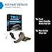 TRQ Front and Rear Brake Pads Semi Metallic Compatible with 2003-2006 Chrysler Sebring 2003-2006 Dodge Stratus