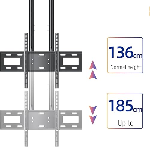 Support de plafond pour téléviseur la solution gain de place pour écrans 37-80 pouces - 8