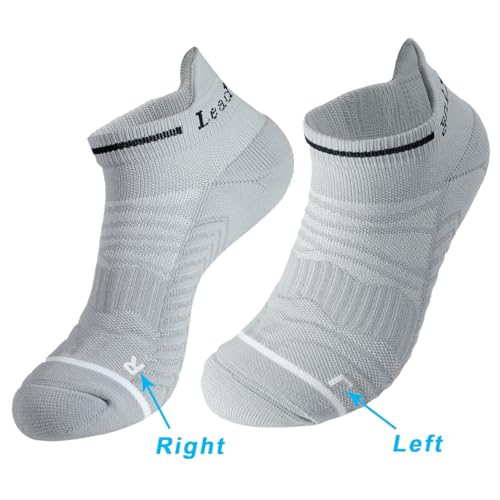 LeaderKing 3/6 Pairs of Unisex Ankle Compression Running Socks, Low-Cut Anti-Blister Socks for Hiking Sports2
