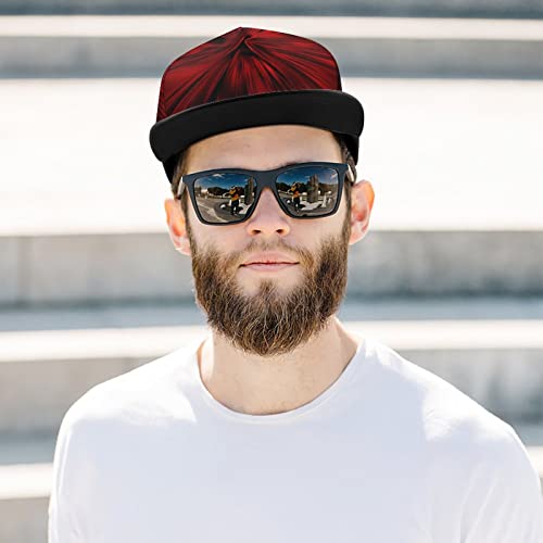 Baseball Cap, Snapback Cap, Tactical Cap, Trucker Hat For Boys And Girls - Red Tie Dye Art, Hip Hop Flat Hat Dad Hat Plain Cap Moisture Wicking #TOP6