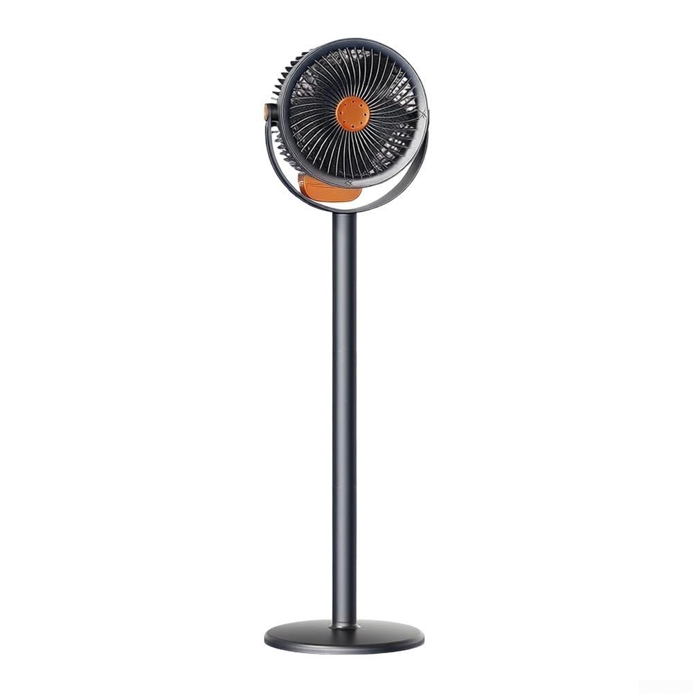 Ventilador de pie silencioso de 20 dB, motor CC para dormitorio (blanco) | Sonido de 20 dB, ideal para dormir, tecnología de motor CC, 3 niveles de viento, carcasa gris o blanca