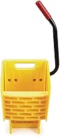 Vista 2 de Rubbermaid Escurridor comercial de reemplazo de prensa lateral para cubos de trapeado WaveBrake 2.0, amarillo