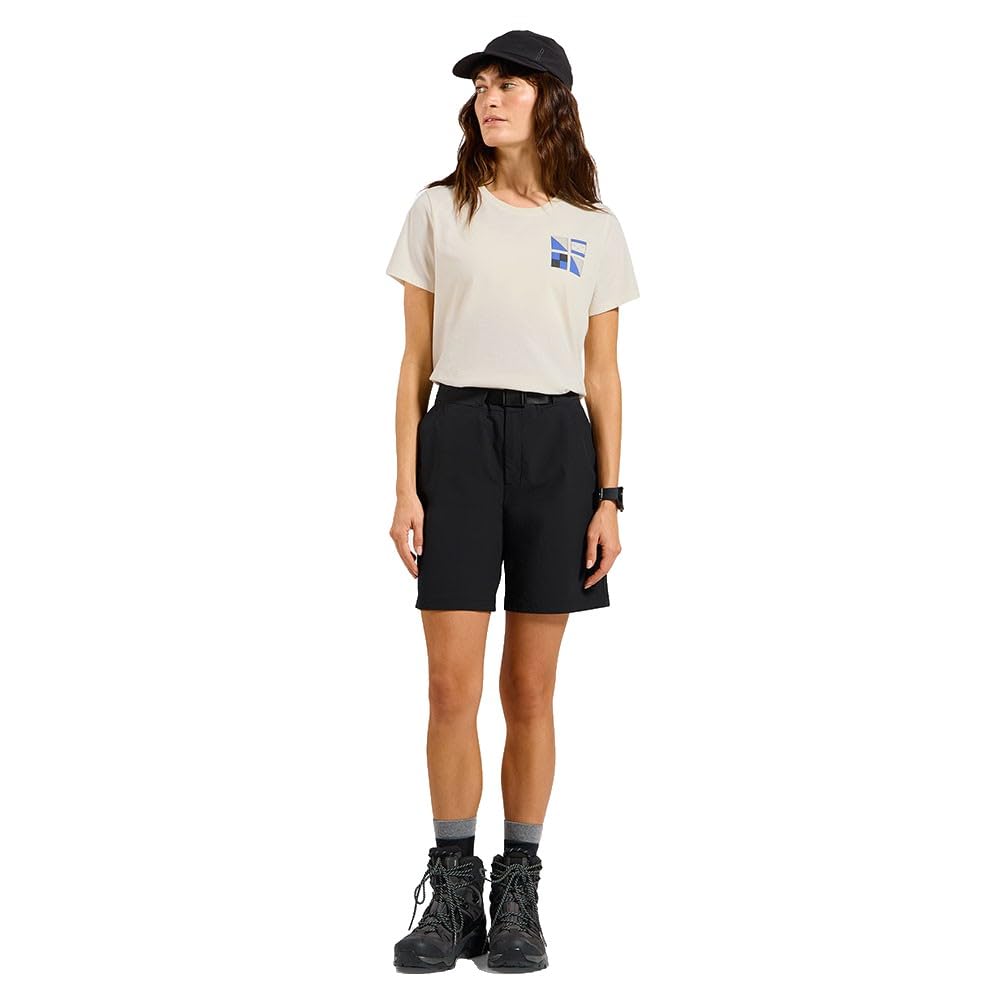 Odlo Donna Cotton Blend Flags Maglietta, Gardenia, XS